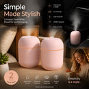 2 Pack Water Drop Humidifier Nordic Pink, Xmas Gift Pair