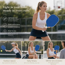 Minimal Fiberglass Pickleball Paddle Dark Blue, Smooth Grip Relieves Stress, Father’s Day & Xmas Gift