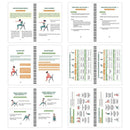 Triple Coil Bound Elderly Yoga Logbooks, Breathing Awareness, All-Round Improvement & Balance Awareness Sets