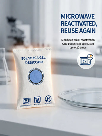 Visual Humidity Silica Gel Dehumidifier, Colour Changing Regular Desiccant, Green 100g, 2 Pack