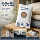 Cobalt Free Flat Top White Silica Gel Desiccant, Moisture Absorbing Sachets, 50g Two Pack