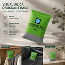 Regular Green Colour Shift Silica Gel Sachets, Visible Humidity Drying Beads, 200g 4 Pack