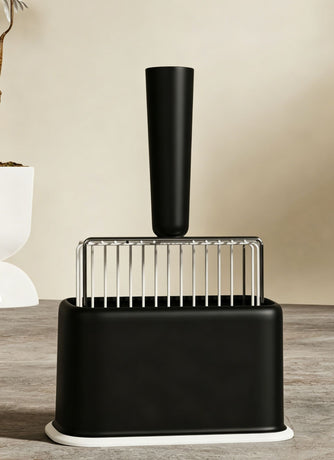 Grey Beech Wood Handle Litter Scoop Set