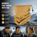 Reliable Cold Weather Gift Soft Fleece Drawstring Neck Warmer, Khaki, Universal Outdoor Matching