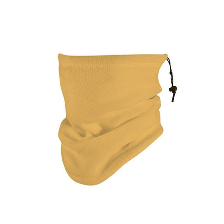 Reliable Cold Weather Gift Soft Fleece Drawstring Neck Warmer, Khaki, Universal Outdoor Matching