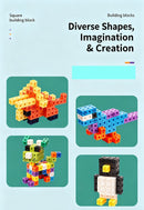 150pcs 10 Colors Mixed PP Square Building Blocks
