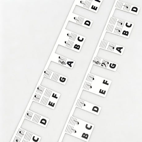 88 Keys Black Piano Note Strip 1pcs Keyboard Sticker