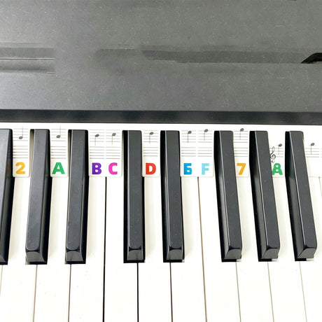 88 Keys Black Piano Note Strip 1pcs Keyboard Sticker