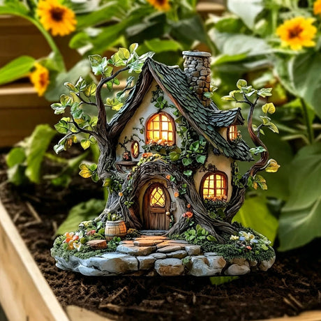2D Acrylic Floral Gnome Plant Stake, Dwarf Figurine Pot Insert, Waterproof Yard Decor Suitable for Christmas Halloween Holiday Layout