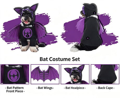 Festival Activity Dress-up Supplies For Pets, Holiday Worn Decor for Halloween Christmas Holiday Parties, Size L