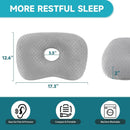 White Fluffy Bean Velvet Ear Pillow, Care Sensitive Pierced Ears