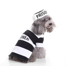 M Size Wave Stripe Pet Costume, Fancy Dress for Halloween & Christmas, Lightweight for 3.5-4.5 kg Dogs and Cats