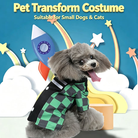 S Size Xenon Navy Pet Costume, Fancy Dress for Halloween & Christmas, Lightweight for 2-3 kg Dogs and Cats