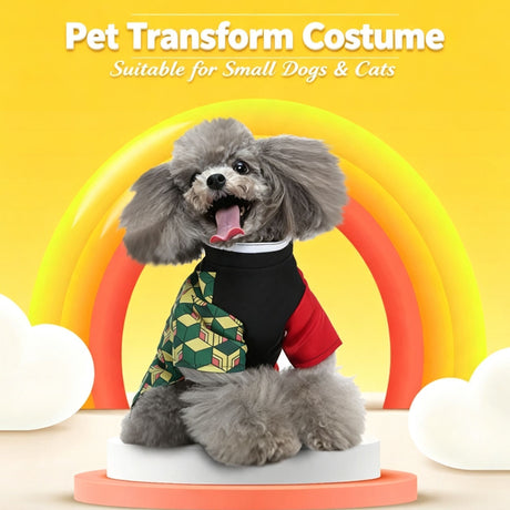 L Size Xenon Navy Pet Costume, Fancy Dress for Halloween & Christmas, Lightweight for 5-6.5 kg Dogs and Cats