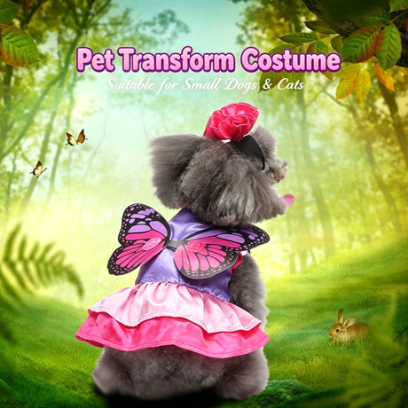 S Size Yonder Purple Pet Costume, Fancy Dress for Halloween & Christmas, Lightweight for 2-3 kg Dogs and Cats
