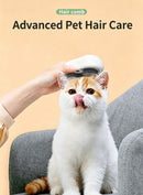 White Grey Pet Spray Grooming Comb 2pcs, Anti Flying Cat Hair Massager Brush