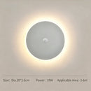 20CM White Sensor Eclipse LED Wall Light Stepless Dimming