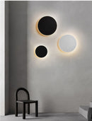 13CM Black Touch Eclipse Wall Light 2Pcs Stepless Dimming