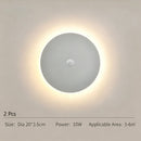 20CM White Sensor Eclipse Wall Light 2Pcs Stepless Dimming