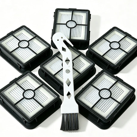 5 Filters + 1 White Cleaning Brush For Bissell 2554A