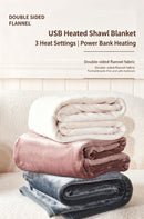 Pink USB Thermostat Heated Blanket Small Warm Cover For Home Student Dormitory