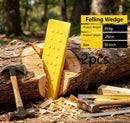 8+10 Inch Log Splitting Felling Wedges 4Pcs Farm Outdoor Tool Kit