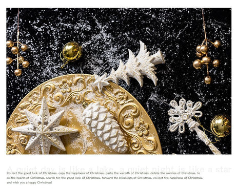 White Gold Key Design Festive Hanging Charms, 3 Pieces, Christmas & Halloween Shop Window Display Ornament, Unique Tree Accent Decor, Thoughtful Holiday Souvenir Gift