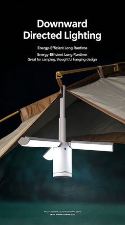 Multifunctional Foldable Camping Light, Waterproof Tent Ceiling Lamp, Christmas & Halloween Backyard Party Decor Light, Hanging & Handheld Dual‑use Outdoor Lantern, 3600mAh Large Capacity Rechargeable Battery