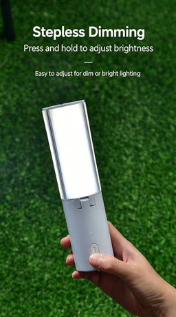 Portable Fold‑able Multi‑purpose Camp Lantern, Hanging Tent Emergency Light, Christmas & Halloween Practical Holiday Present, Handheld Outdoor Night Working Lamp, 4000mAh High‑capacity Rechargeable Battery