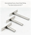 3" Nickel Hidden T Shelf Bracket 4Pcs w/ 5x60&5x80 Screws