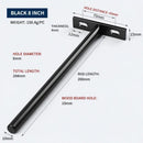 8" Black Hidden T Shelf Bracket 4Pcs w/ 5x60&5x80 Screws