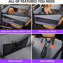 Back Single Seat Pet Car Basket Mat, Hardened Base & Ventilated Mesh Design, Waterproof Stain Proof Dog Seat Cover, Grey Small Size, Christmas Halloween Practical Pet Gift