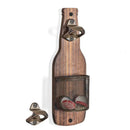 Wall Mounted Beer Bottle Opener With Cap Storage Basket, Creative Hanging Bottle Opener, Decor for Kitchen & Bar Counter, Charcoal Finish, Christmas Halloween Bar Decor Gift