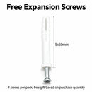 4" Nickel Hidden T Shelf Bracket 6Pcs w/ 5x60&5x80 Screws