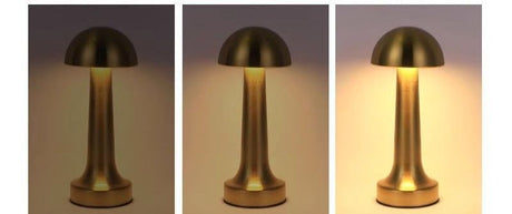 3-Color Dimmable LED Tap Light Red Bronze Dumbbell E Style, USB Charging Retro Vibe, Lounge Bar Counter Atmosphere Lamp, Recommended Christmas Holiday Gift