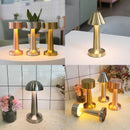 3-Color Dimmable LED Night Lamp Red Bronze Dumbbell D Style, USB Rechargeable Industrial Style, B&B Decorative Ambient Light, Ideal Christmas Gift
