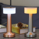 3-Color Dimmable LED Night Lamp Red Bronze Dumbbell D Style, USB Rechargeable Industrial Style, B&B Decorative Ambient Light, Ideal Christmas Gift