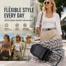 Teal Grey Khaki Tri-color Woven Elastic Belt 125cm Stretch Canvas Golf Trouser Strap