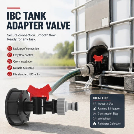 S60*6 IBC Tank Water Valve With Nipple Tap Fitting Accessory
