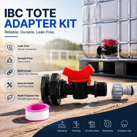 3/4 Inch IBC Tank Base Stand With Water Distributing Valve Fitting