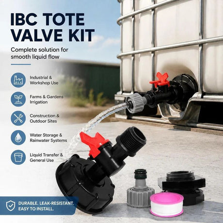 S60*6 Dual Function Fitting For IBC Tote & Water Storage Tank