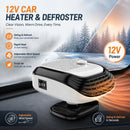 12V White Car Heater Fast Heating Windshield Defroster For Sedans