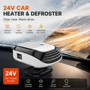 24V Black Truck Heater High Power Windshield Defrost Warmer