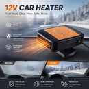 12V Red In-Car Heater High Power Windshield Heating Blower
