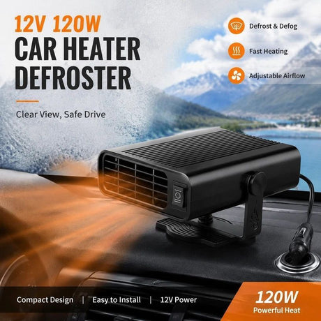 12V Yellow Car Heating Machine Fast Warm Sedan Defogger