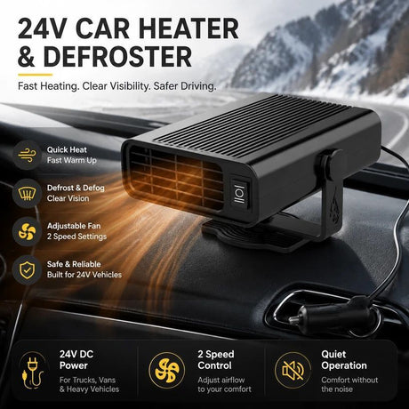 12V Blue Vehicle Heater Quick Heating Windshield Defrost Tool
