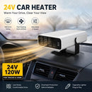 12V Black Silver Car Heater Rapid Heating Windshield Defogger