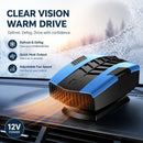 24V Black Truck Heater High Power In-Cab Windshield Defrost Blower