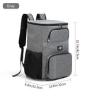 Outdoor Camping Insulated Cooler Backpack for Picnic Hiking (Black)