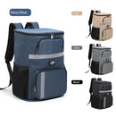 Outdoor Camping Insulated Cooler Backpack for Picnic Hiking (Khaki)